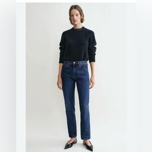 NWT Toteme vintage fit medium rise twisted Straight-Leg Jeans Size 27/30